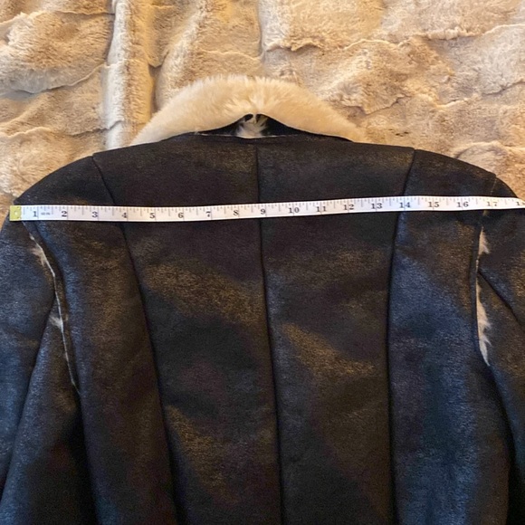 Vintage Neiman Marcus Faux Shearling Jacket Women’s Sz Small Excellent condition - Picture 9 of 11